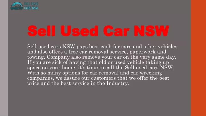 sell used car nsw