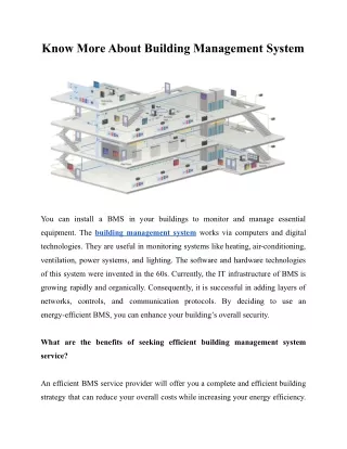Know More About Building Management System