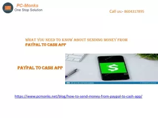 What you need to know about Sending money from PayPal to Cash app
