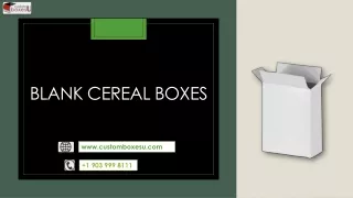 blank cereal boxes
