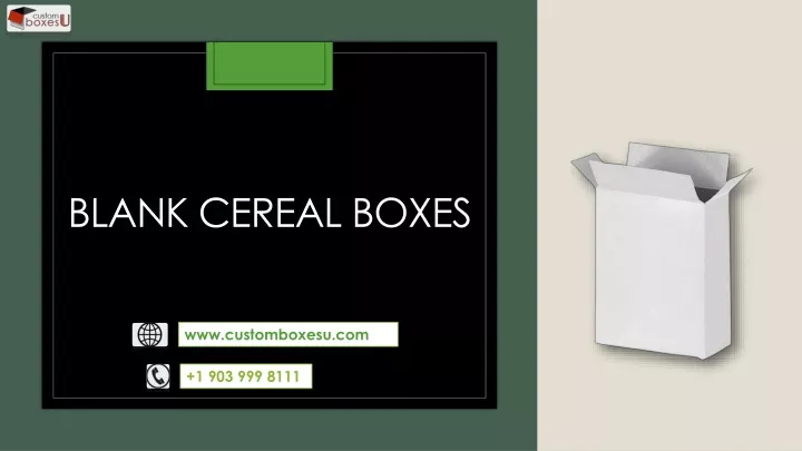 blank cereal boxes