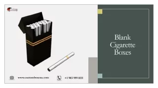 blank cigarette boxes