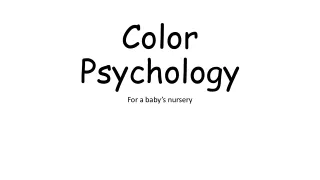 Color Psychology Powerpoint