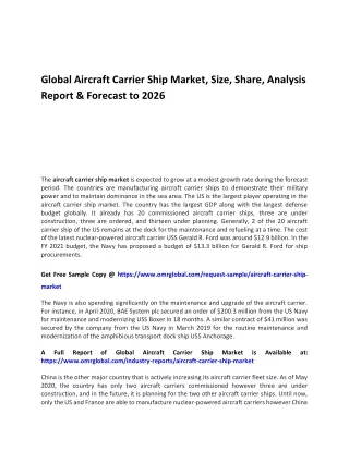 global aircraft carrier ship market size share