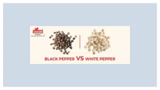 White Pepper VS Black Pepper