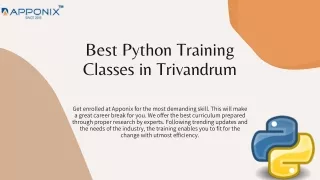 best python training classes in trivandrum