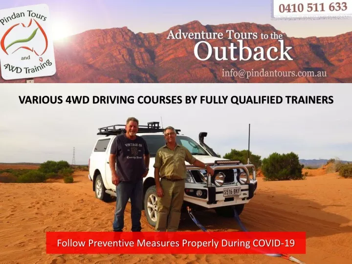 various 4wd driving courses by fully qualified