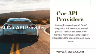 Car API Providers | Car Rental API | Car Booking System