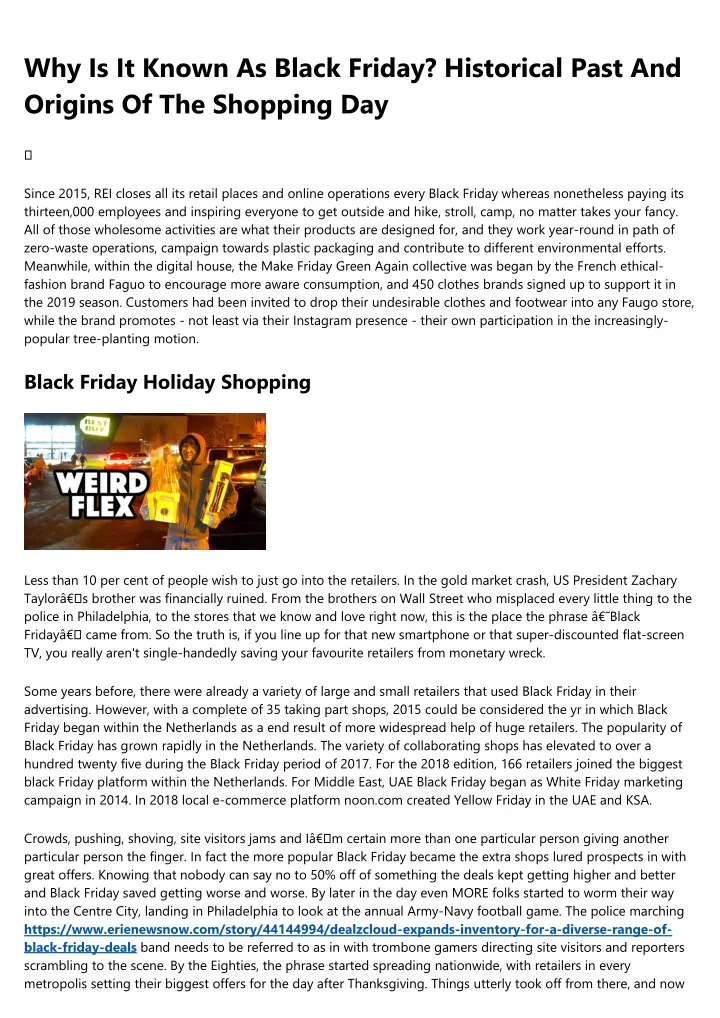 why is it known as black friday historical past