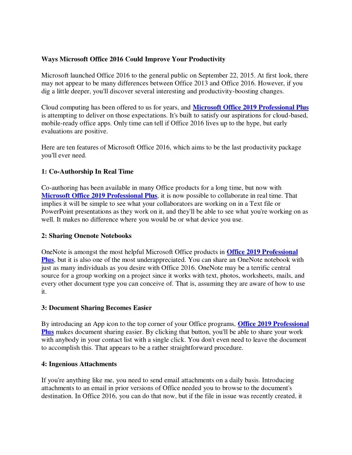 ways microsoft office 2016 could improve your
