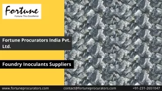 Foundry Inoculants Suppliers in India