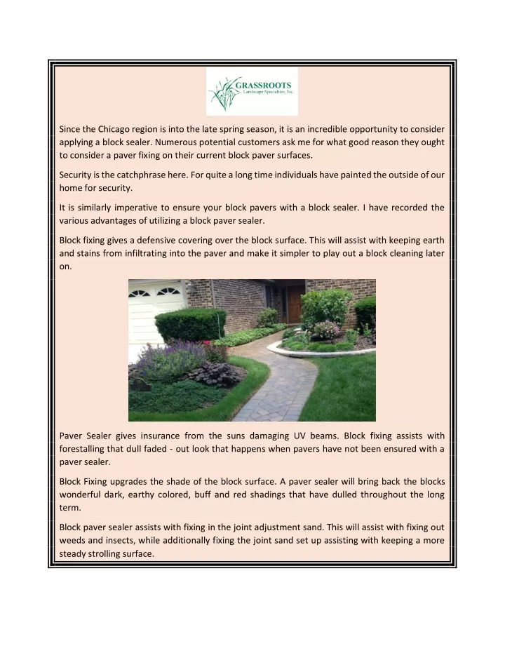 PPT Paver Cleaning Glen Ellyn Grassroots Landscape Specialties