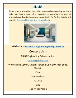 slabsc com is a top firm to avail of structural
