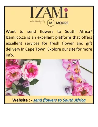 Send Flowers to South Africa Izami.co.za