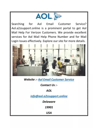 Aol Email Customer Service | Aol.a2zsupport.online