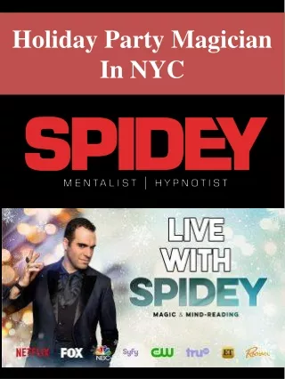 holiday party magician in nyc
