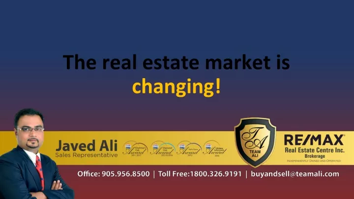 the real estate market is changing