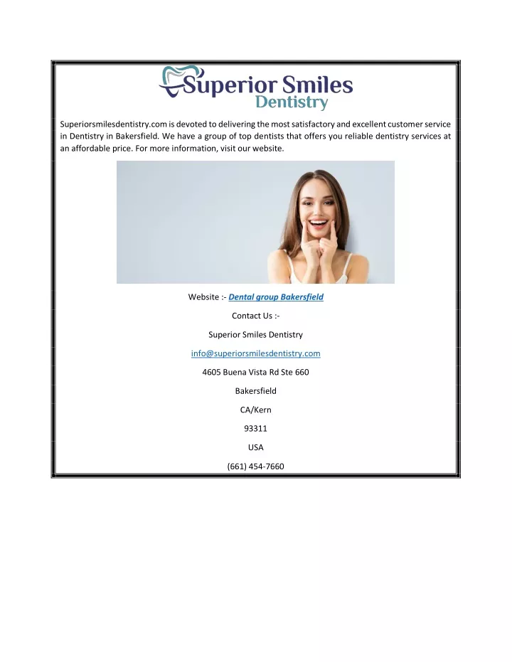 superiorsmilesdentistry com is devoted