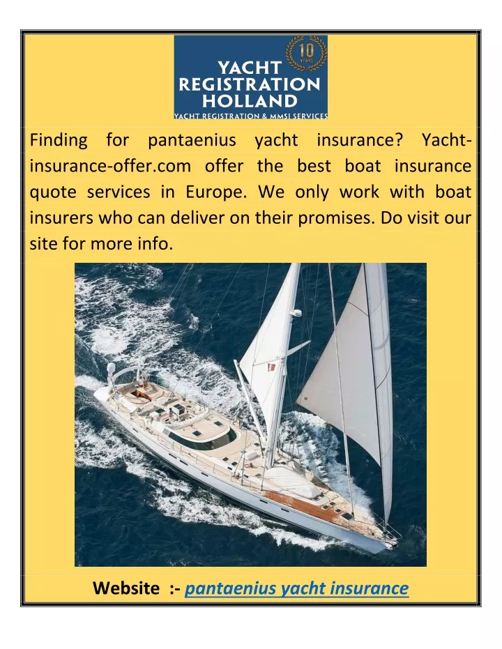 finding for pantaenius yacht insurance yacht
