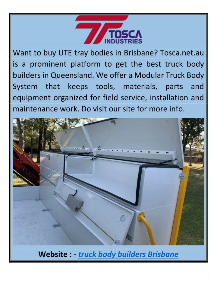 want to buy ute tray bodies in brisbane tosca
