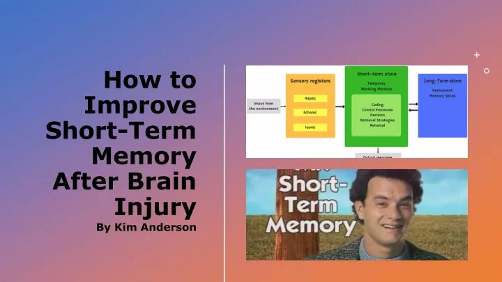 how to improve short term memory after brain injury