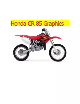 Honda CR 85 Graphics