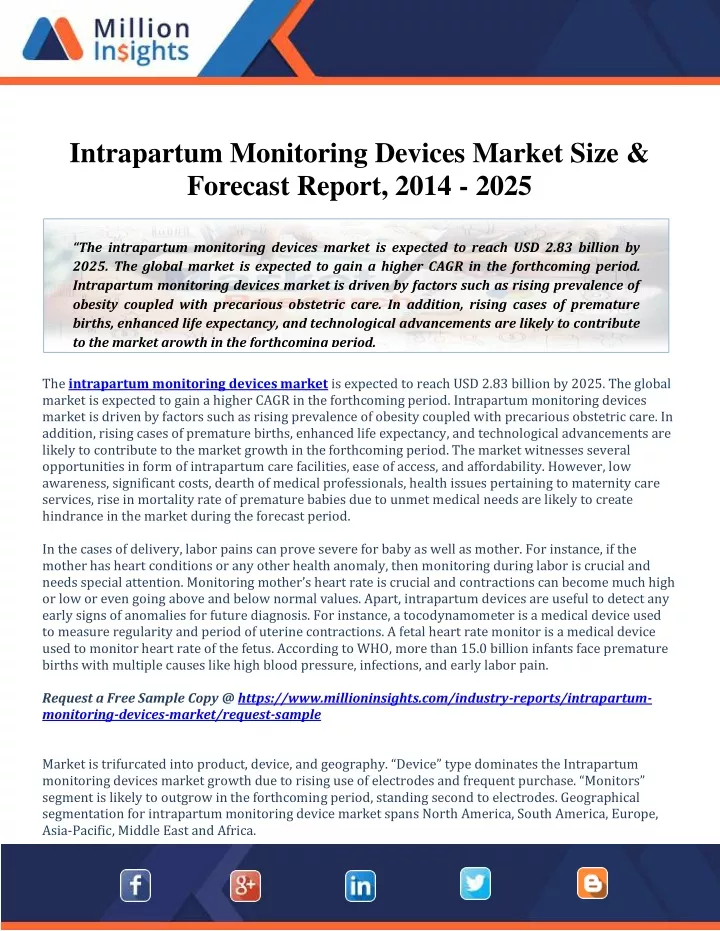 intrapartum monitoring devices market size