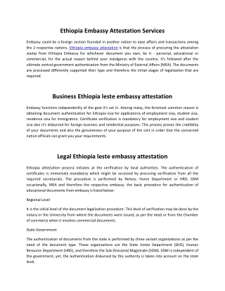 ethiopia embassy attestation
