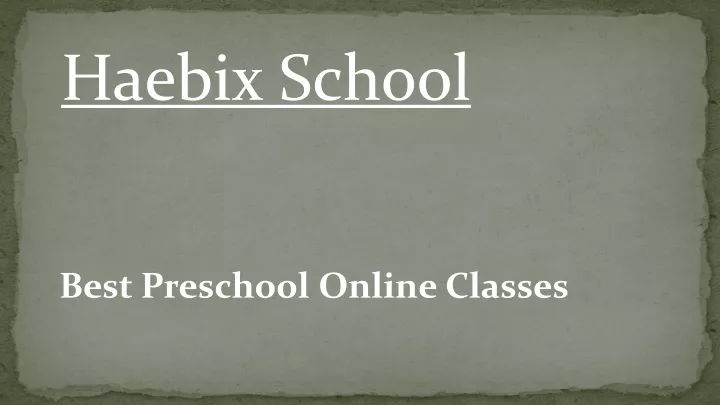 haebix school