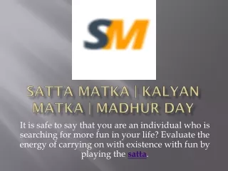 It is very difficult to guess the power number when Satta Matka is played