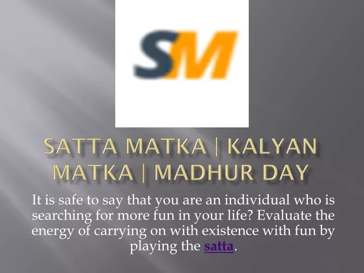 satta matka kalyan matka madhur day