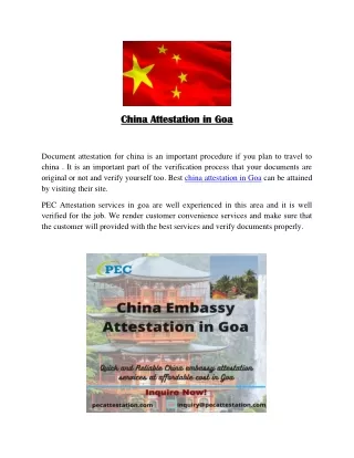 china attestation in goa china attestation in goa