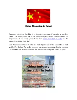 china attestation in Dubai
