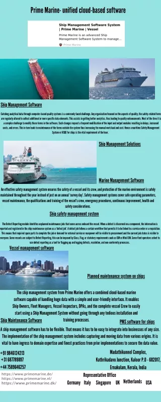prime marine unified cloud based software