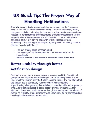 ux quick tip the proper way of handling