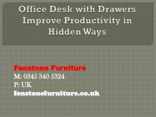 Office Desk with Drawers Improve Productivity in Hidden Ways
