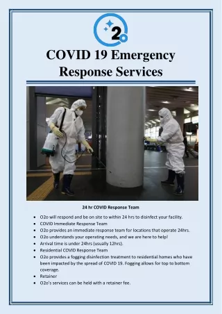 COVID 19 Emergency Response Services