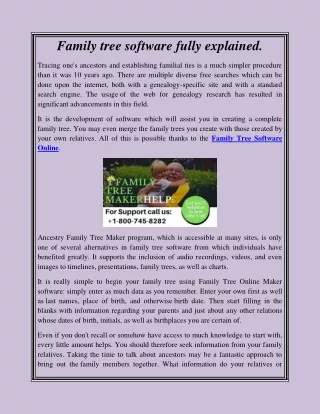 family tree software fully explained