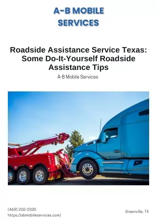 roadside assistance service texas some