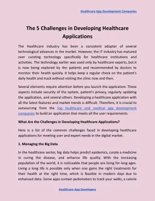healthcare app development companies