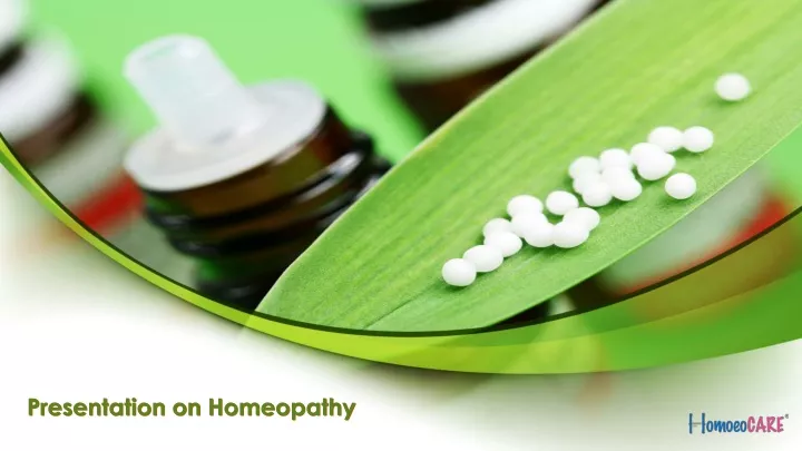 presentation on homeopathy