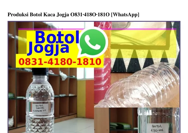 produksi botol kaca jogja o831 418o 181o whatsapp