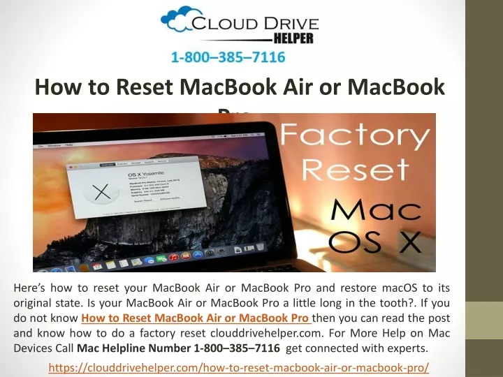 how to reset macbook air or macbook pro