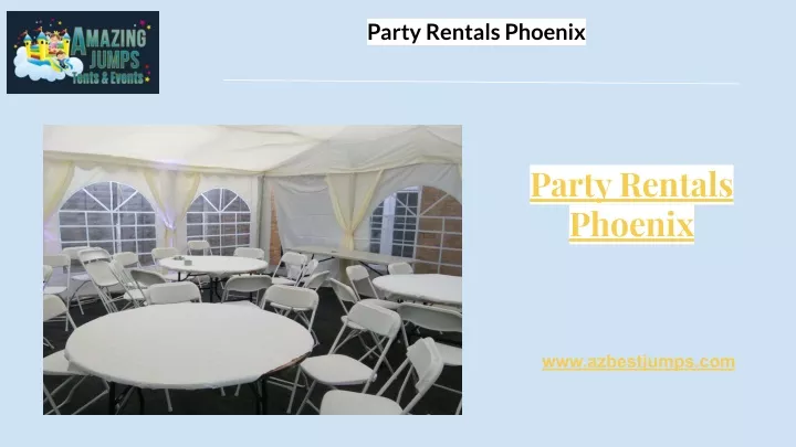 party rentals phoenix