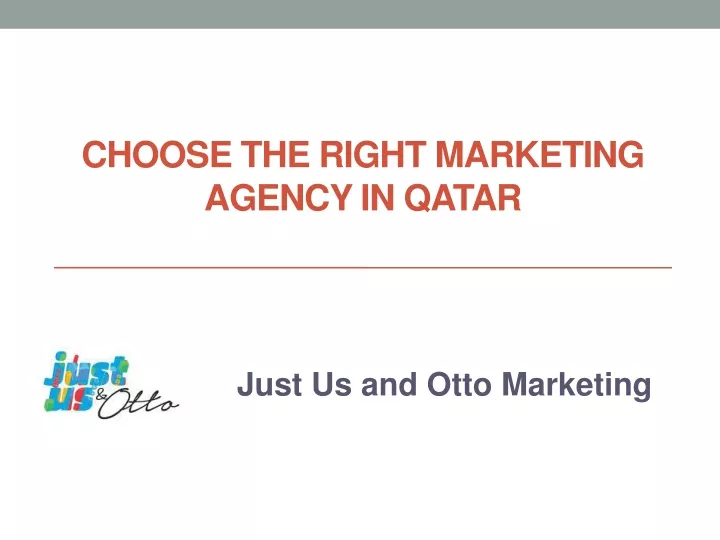 choose the right marketing agency in qatar
