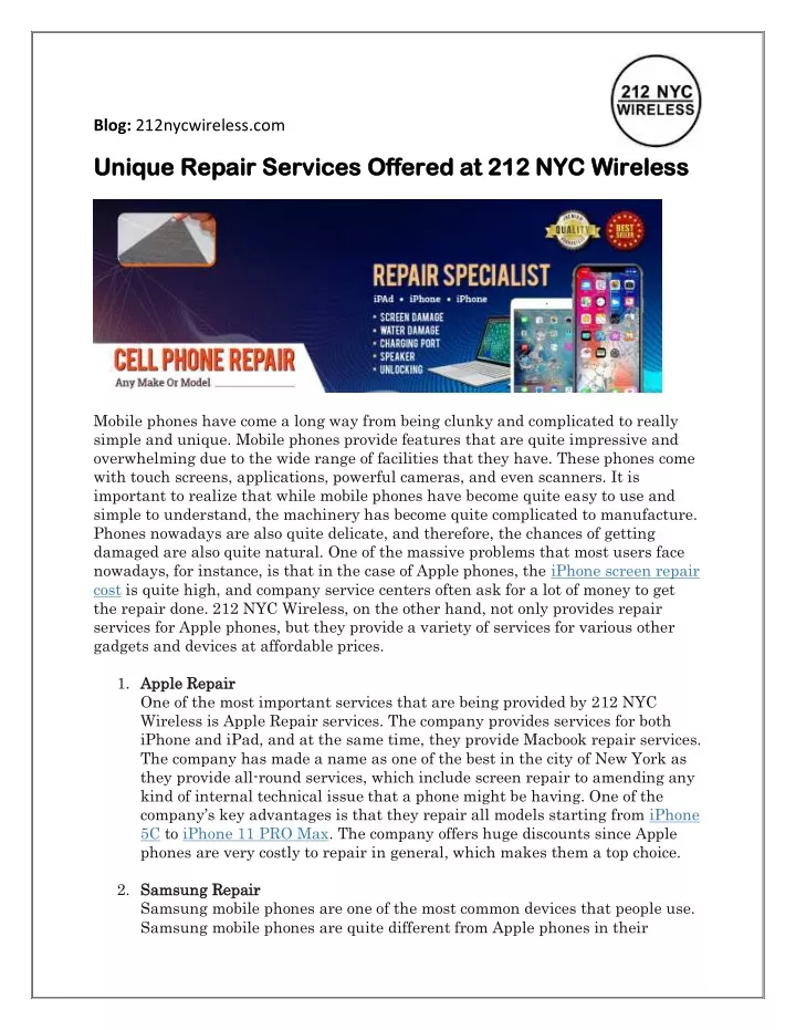 blog 212nycwireless com unique repair services