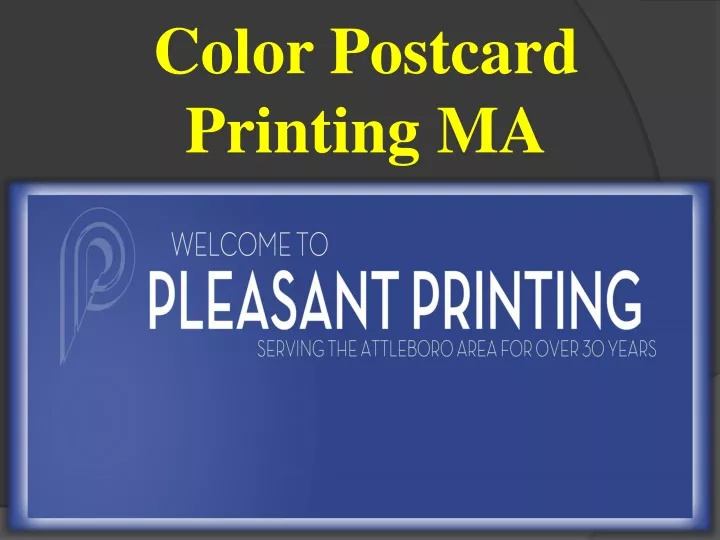 color postcard printing ma