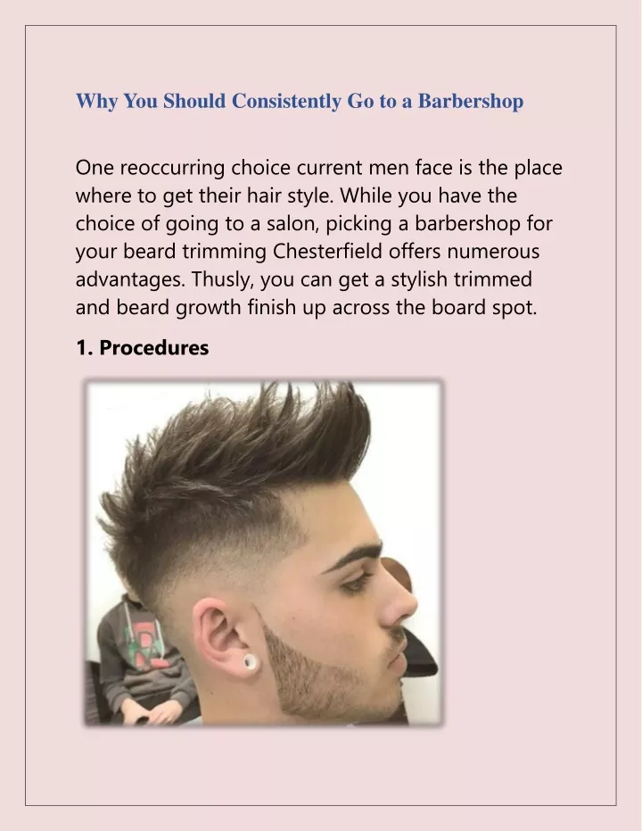 why you should consistently go to a barbershop