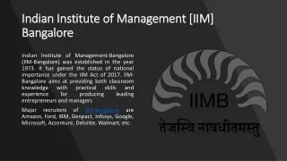 Best IIM colleges