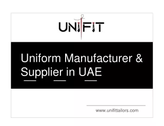 Uniform Manufacturer & Supplier in UAE